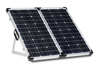 Feuille blanche serrure de panneau solaire de 80 watts et cadre anodisé par poignée d'alliage d'aluminium