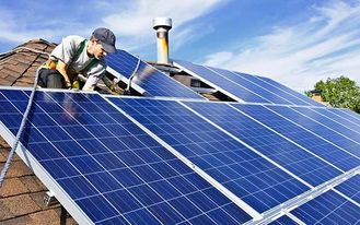 Systèmes d'alimentation solaire résidentiels reliés à une grille/système solaire à la maison 1 kilowatt