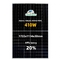 Plein panneau solaire photovoltaïque mono noir de Perc 9bb picovolte pour le système solaire à la maison