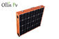 Couleur orange pliant les panneaux solaires portatifs pour l'installation facile campante