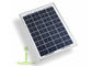 Facile installez l'aspect esthétique de pile solaire de panneau solaire de 10 W et la conception rocailleuse