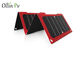 Dispositif de remplissage photovoltaïque mobile solaire portatif de couleur rouge de fois du sac 4 de chargeur