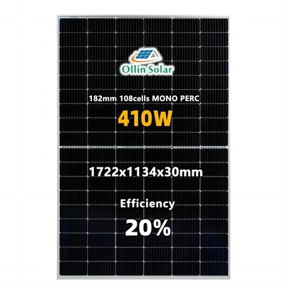 Full Black Mono Perc 9bb 430W 440W 450W PV Photovoltaic Solar Panel for Solar Home System