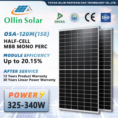 Outre de la grille le système d'alimentation solaire pour la maison a employé les panneaux solaires mono 320w 330w 340w 350w 355w