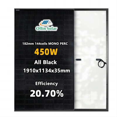 panneau solaire Kit For Homes cellules mono de panneau solaire de 445W 450W 455W 460W de demi
