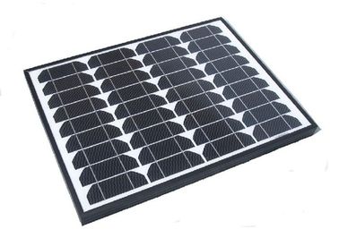 Panneaux solaires monocristallins de cadre noir de 60 watts pour le chargeur de la batterie 12v outre de la grille