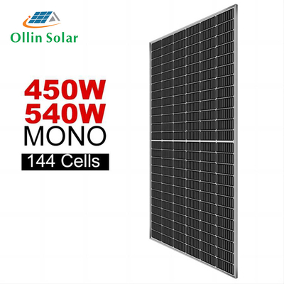 acheter le panneau solaire mono des demi cellules 550W a anodisé le panneau à énergie solaire de cadre d'alliage d'aluminium online manufacture
