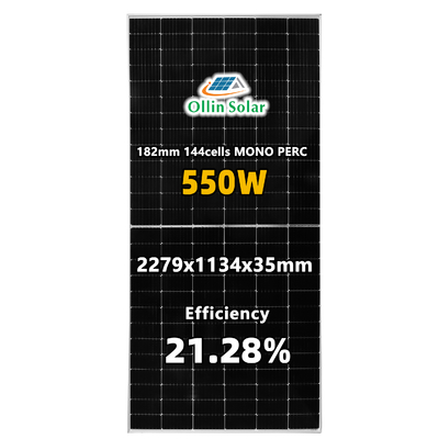 acheter panneau monocristallin imperméable 540W 545W 550W de l'énergie 36V solaire online manufacture