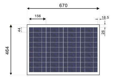 acheter Verre blanc d'avant de verre trempé de transmission du panneau solaire 3.2mm du cadre 12V haut online manufacture
