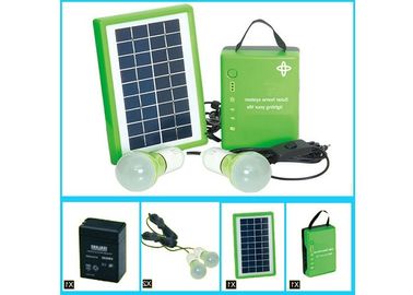 acheter Chargeur portatif normal de panneau solaire avec les modules solaires de 5w picovolte et les ampoules d'une batterie 2 online manufacture