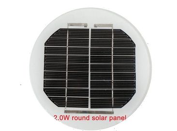 acheter Noir panneau solaire rond de 2 watts aucun chargeur de cadre pour le mini feu de signalisation online manufacture