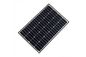 40 watts picovolte solaire noir mono lambrissent la basse couverture de verre trempé de fer de transmittance élevée