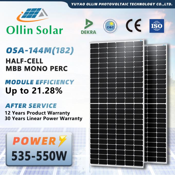 Panneau solaire monocristallin 182mm 10bb 545W 550W 560W de demi cellules à la maison 0