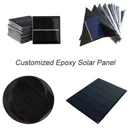 Petit panneau solaire fait sur commande, panneau solaire de résine époxyde pour la batterie menée de lumière de jardin