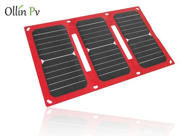 Dispositif de remplissage photovoltaïque mobile solaire portatif de couleur rouge de fois du sac 4 de chargeur